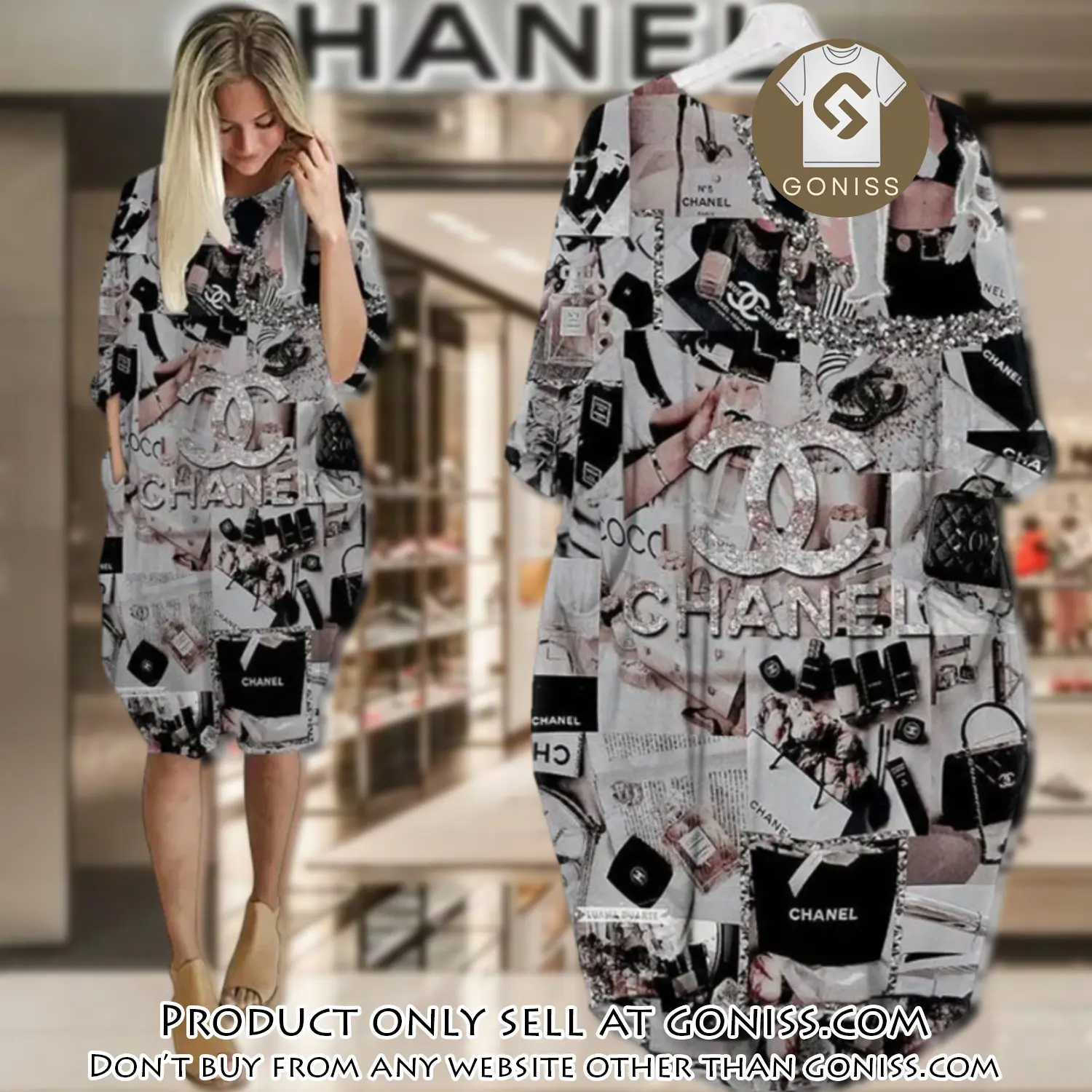 Chanel leopard batwing pocket dress luxury brand for women pd073 gn0505154